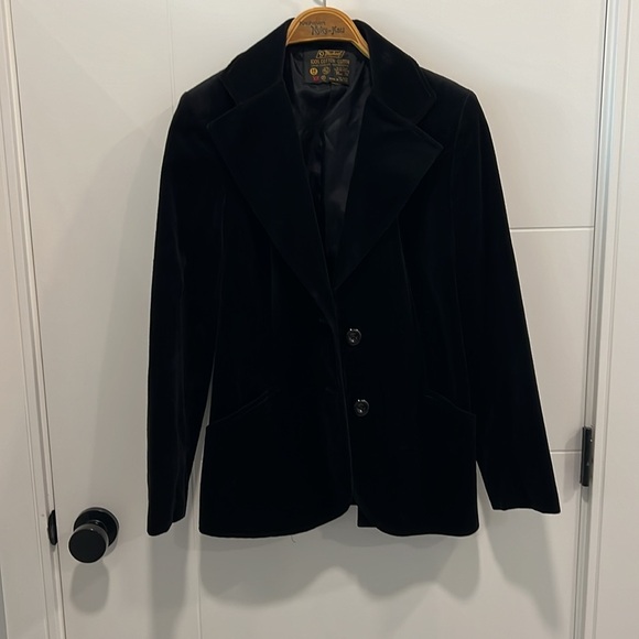 Vintage suede like blazer jacket size 14 - Picture 2 of 9